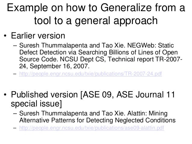 generalization in research paper